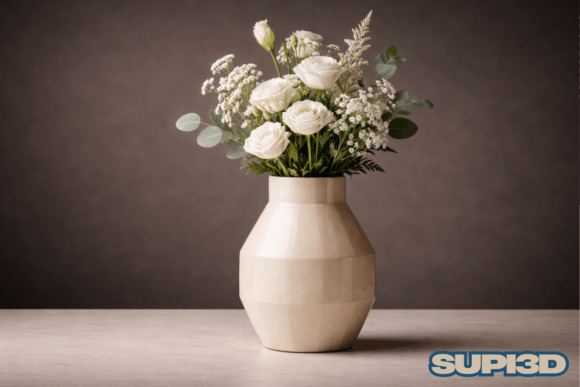 3D Luxury Vase 004: A Timeless Digital Design