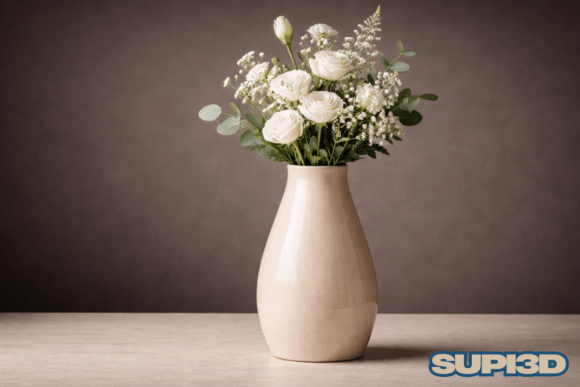 3D Luxury Vase 007: A Versatile Digital Design for Modern Interiors