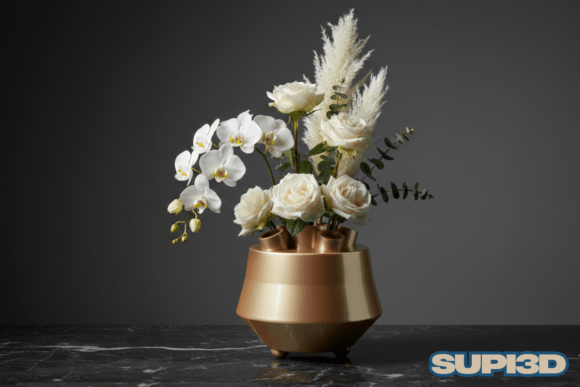 3D Luxury Vase 013: A Timeless Digital Design