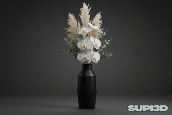 3D Luxury Vase 016: A Timeless Digital Sculpture