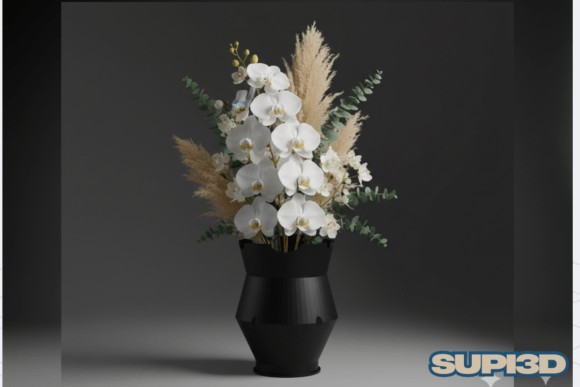 3D Luxury Vase 020: A Digital Blueprint for Timeless Home Décor