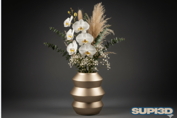 3D Luxury Vase 033: Timeless Digital Design