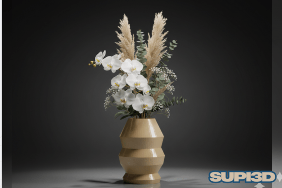 3D Luxury Vase 035: A Timeless Digital Design