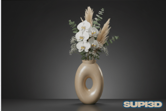 3D Luxury Vase 040: A Timeless Digital Design