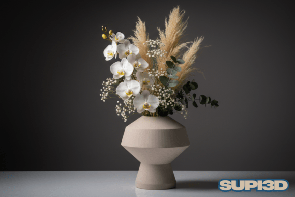 3D Luxury Vase 046: A Timeless Digital Design
