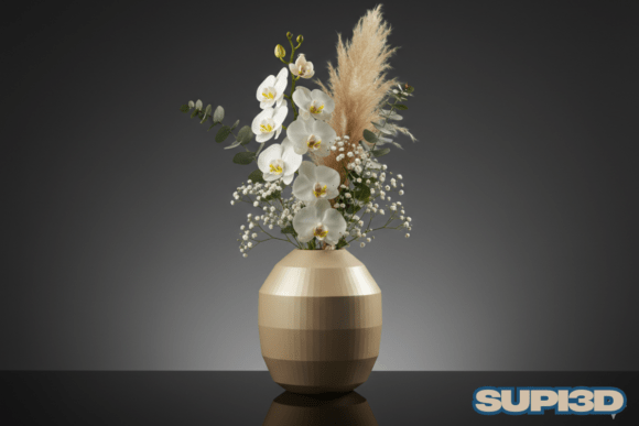 3D Luxury Vase 048: A Versatile Digital Design for Modern Interiors
