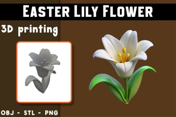 Bringing Botanical Magic to Life: The Easter Lily Flower 3D Model