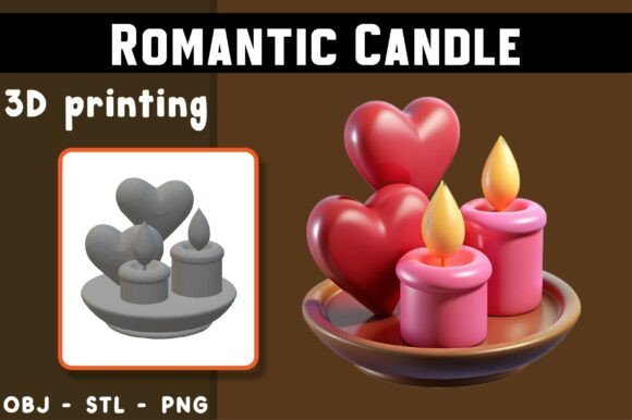 Bringing Magic to Life: The Romantic Candle 3D Model Experience