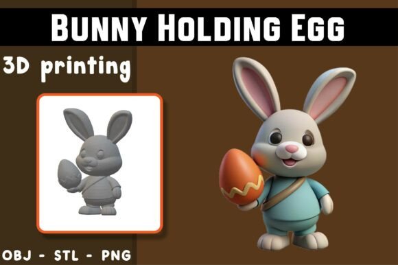 Bringing Wonder to Life with the Bunny Holding Egg 3D Model