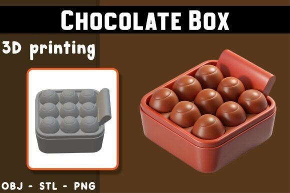 Chocolate Box 3D Model: A Magical Digital Asset