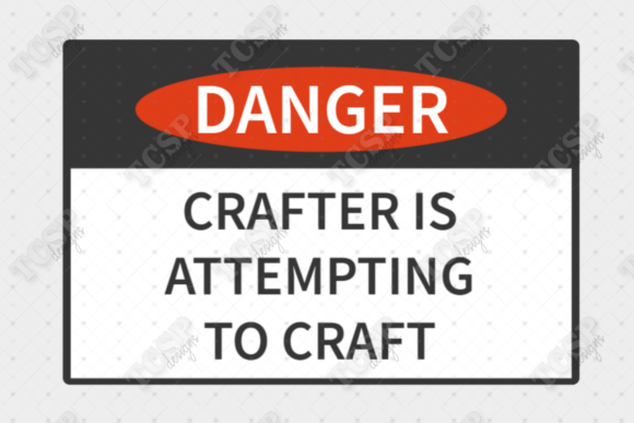 Crafter Crafting Danger 3d Printed Sign: A Playful Guardian for Your Creative Space