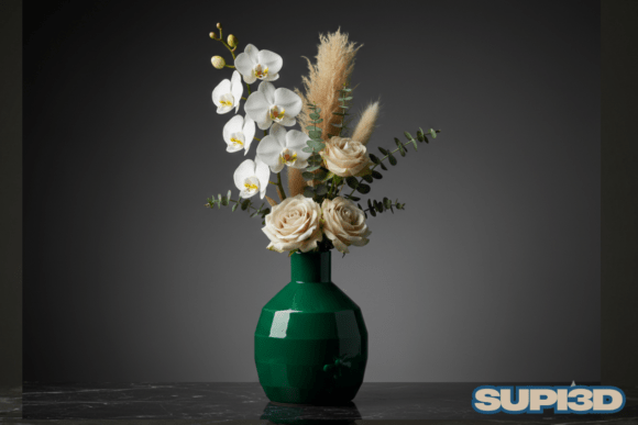 Elevate Your Interior with the 3D Luxury Vase 012 Design