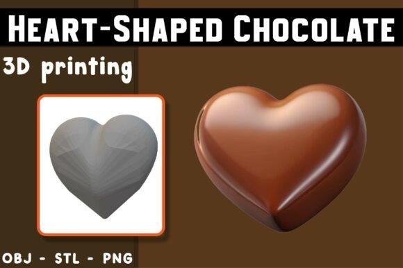 Heart-Shaped Chocolate 3D Model: A Strategic Asset for Digital Creators and Printers