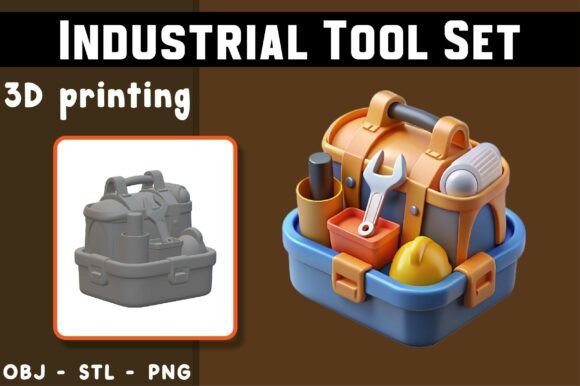 Industrial Tool Set 3D Model: Bringing Precision and Magic to Your Workspace