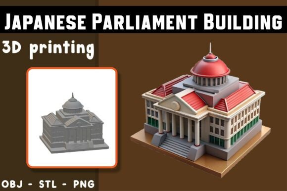 Japanese Parliament Building 3D Model: Bridging Architectural Heritage and Digital Innovation