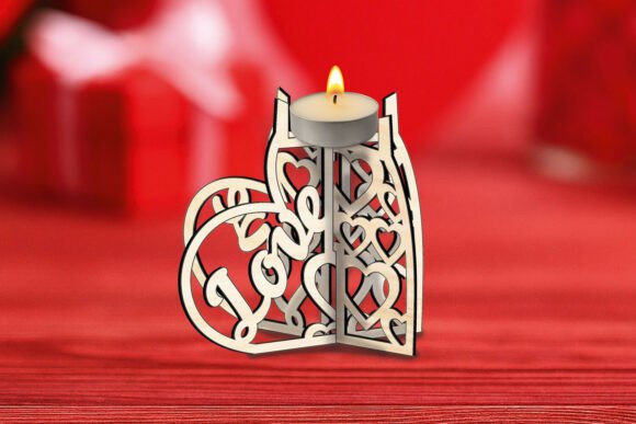 Love Candle Holder Laser SVG Valentine: Crafting Meaningful Moments