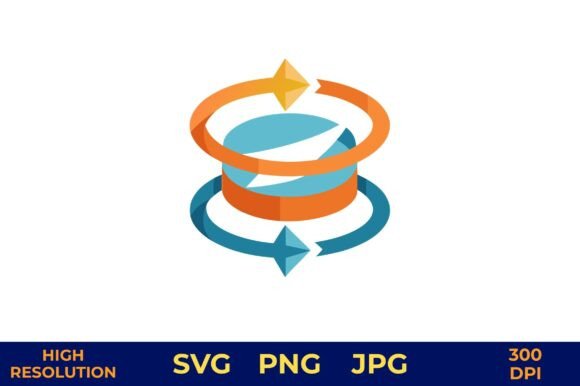 Rotating Arrows Icon in 3D Vector Design: A Versatile Tool for Modern Creators