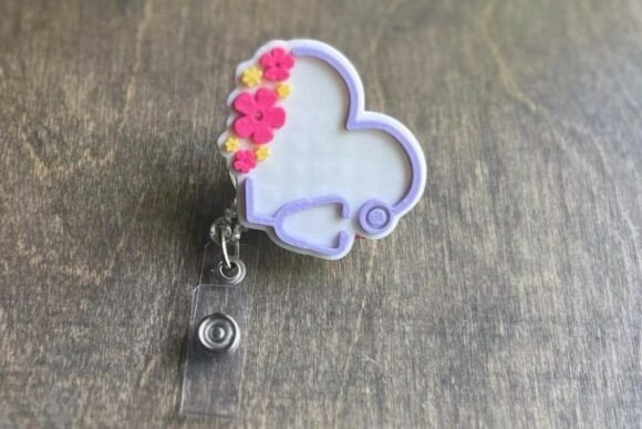 Spring Stethoscope Badge Reel Topper: A Seasonal 3D Printing Project for Healthcare Heroes