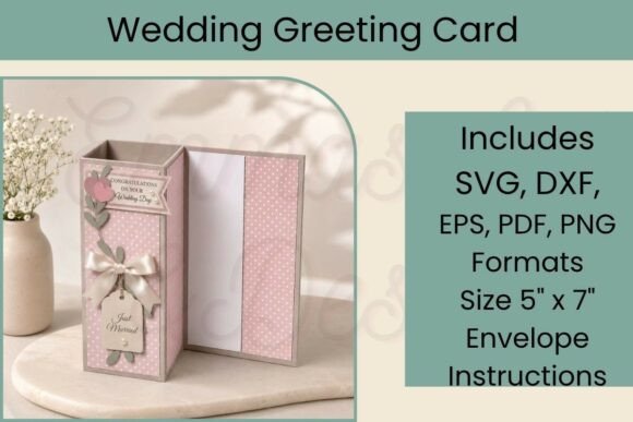 Square Column Wedding Card: A 3D Papercraft Guide