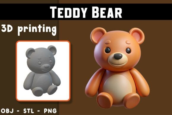 Teddy Bear 3D Model: Magic for Printers & Creators