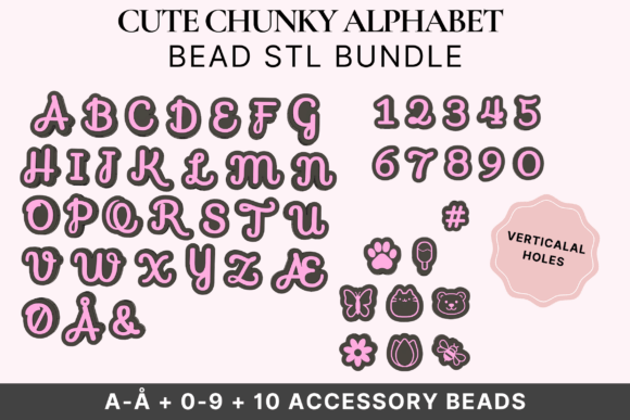 Unlock Your Creativity with the Soft Script Alphabet Bead STL Bundle